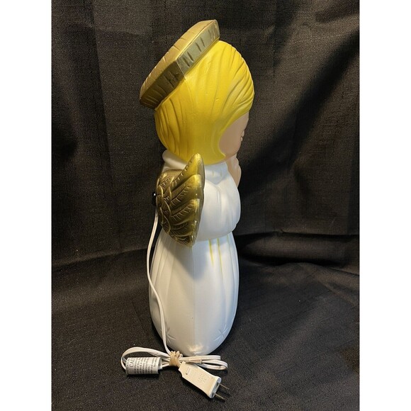 Vintage 1999 Grand Venture Praying Angel 18”  Christmas Blow Mold Gold - Picture 4 of 5